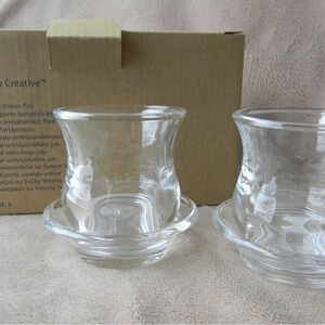 Partylite Clear Glass Votive Candle Holders- NEW 🆕